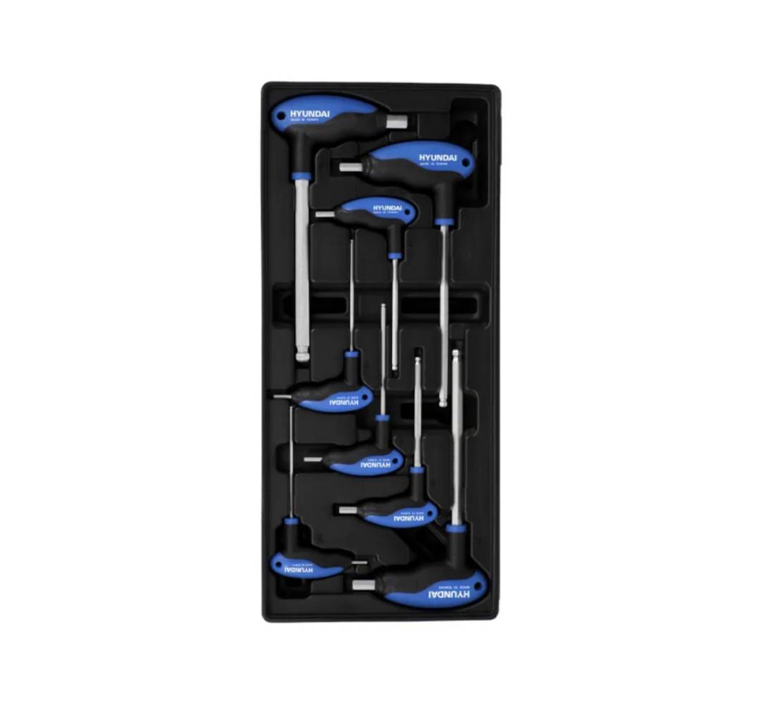 مجموعه آلن ۸ عددی HT-9165 آلن شش گوش (دسته عصائی)