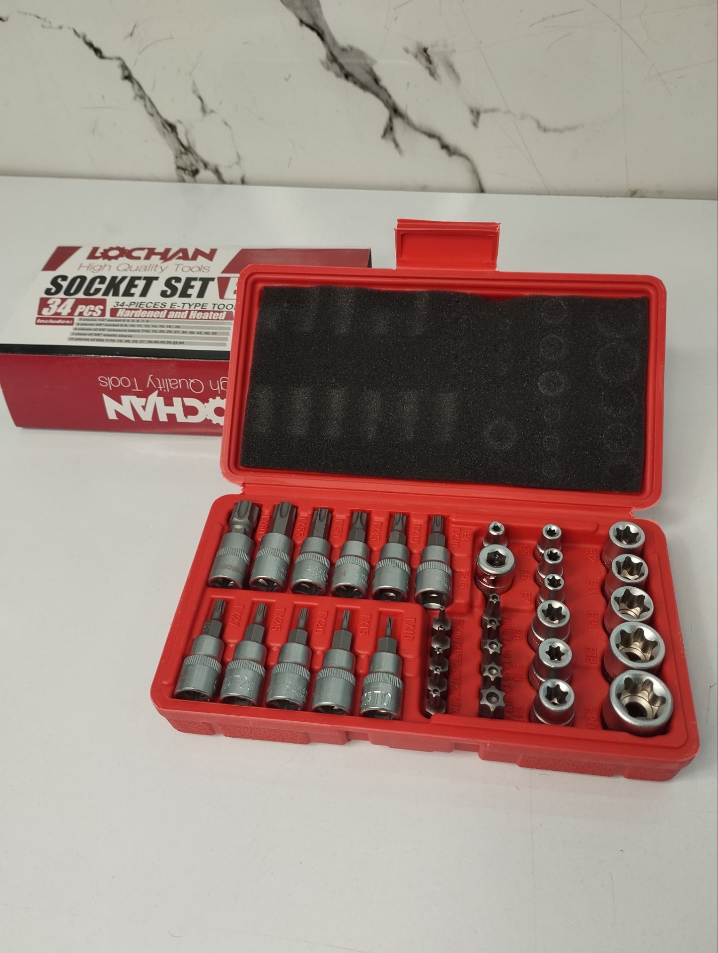 جعبه بکس 34 پارچه لوچان E&T
