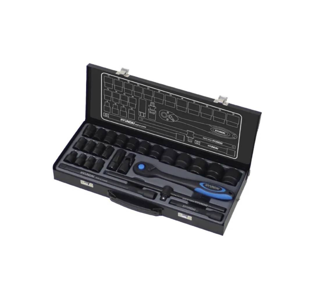جعبه بکس 1/2 اینچ، 26 پارچه فشار قوی مدل HT-9126هیوندای